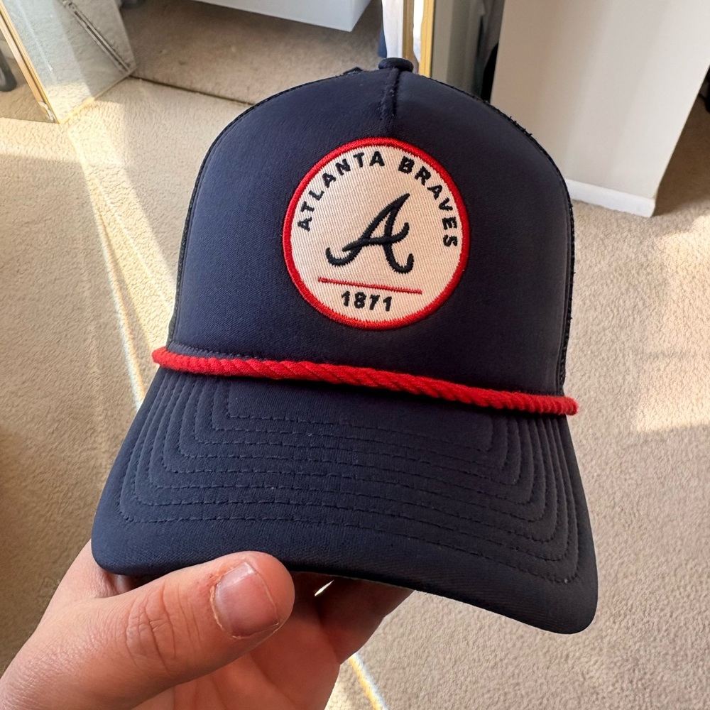 Atlanta Braves Navy Blue Cap